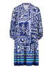 Betty Barclay Stufenkleid mit 3/4 Arm in Dunkelblau/Weiß
