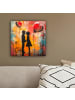 OnlyWow Leinwand Bilder Silhouette Liebe