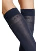 Hudson Kniestrümpfe Relax Light druckfreier Bund in Marineblau