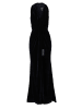 Adrianna Papell Abendkleid Halter Draped Velvet Gown in midnight