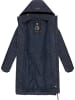 ragwear Steppmantel Dizzie Coat Print in Navy