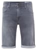 Cross Jeans Short LEOM regular/straight in Grau