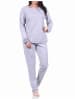 NORMANN Wende Pyjama langarm Schlafanzug - 70865 in grau