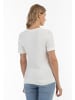 Usha Damen Strick Pullover in Wollweiss