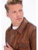 DreiMaster Men Leather Jacket in cognac