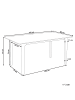 Beliani Esszimmertisch DELMAS in Braun - (W) 90 x (H) 77 x (L) 160 cm