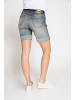 ZHRILL Damen Jeans Short NOVA Used Look in grau