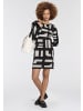BOYSENS Strickkleid in schwarz-weiß
