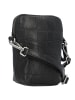 Cowboysbag Big Croco Brogan Handytasche Leder 9 cm in black