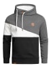 Humy Dicker Sweat Hoodie mit Farbblock Design A&S in Anthrazit