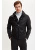 DeFacto Lederimitatjacke SLIM FIT in Schwarz