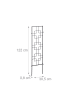 relaxdays 9x Rankgitter in Schwarz - (B)30,5 x (H)122 cm