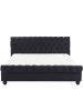 Beliani Doppelbett AVALLON in Schwarz - (W) 192 x (H) 94 x (L) 233 cm