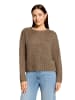 CARTOON Basic-Pullover mit Rundhalsausschnitt in Hellbraun