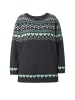 Ulla Popken Pullover in dunkelgrau melange