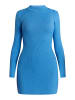 myMo Damen Strickkleid Mini in Himmelblau