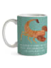 Mr. & Mrs. Panda Kaffeetasse Skorpion Biss mit Spruch in Meeresbrise