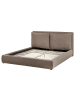 Beliani Wasserbett BAJONNA in Braun/Schwarz - (W) 180 x (H) 94 x (L) 235 cm