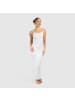 SMILODOX Maxi Dress Aveline Backless in Grau Melange