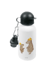 Mr. & Mrs. Panda Kindertrinkflasche Bären mit Hut ohne Spruch in Weiß