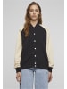 Urban Classics College Jackets in black/whitesand