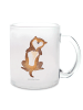 Mr. & Mrs. Panda Große Teetasse Hund Streicheln ohne Spruch in Transparent