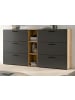 Inn.Furn Sideboard in grau, Artisan Eiche 176 cm, Kommode mit Soft-Close