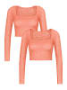Sloggi Longsleeve ZERO Feel Bliss Top in LOVELY APRICOT