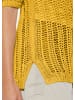 MADELEINE Luftiger Sommerpullover mit Ajour-Muster in ingwer