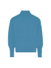 myMo Damen Pullover Mit Blumenstick in TÜRKIS