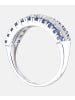 Diamant L'éternel Eternity-Ring aus 375 Weißgold mit Diamant mit Saphir