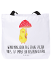 Mr. & Mrs. Panda Schultasche Küken Fliegenpilz mit Spruch in Weiß