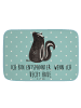 Mr. & Mrs. Panda Badteppich Stinktier Sitzen mit Spruch in Türkis Pastell