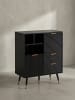 KADIMA DESIGN Sideboard 77x97x40 cm Anrichte mit Eiche-Dekor, Kommode mit