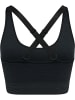 Hummel Hummel Sports Top Hmlclea Yoga Damen Atmungsaktiv Schnelltrocknend Nahtlosen in BLACK MELANGE