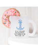 Mr. & Mrs. Panda Teetasse Anker Blau mit Spruch in Transparent