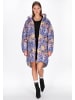 myMo at night Women Coat in blue multicolor