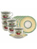 Villeroy & Boch 6er Set Kaffeetassen mit Untertassen French Garden Fleurence 120 ml bunt in bunt