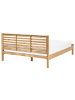 Beliani 3-tlg Doppelbett CARNAC in Braun