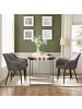 SONGMICS Esszimmerstuhl Tyra in dunkelgrau - (B)62.5 x (H)85 x (T)60 cm