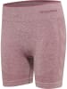 Hummel Enge Shorts Hmlmt Una Seamless Mid Waist Shorts in DUSKY ORCHID MELANGE