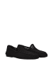 Dolce & Gabbana Schwarz Stoff Slip-On Loafer