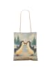 Mr. & Mrs. Panda shopping bag Pinguine Kuss Design ohne Spruch in Weiß