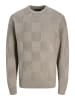 Jack & Jones Strickpullover in Greige