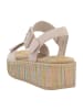 remonte Plateau Sandaletten in Beige