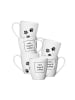 Ritzenhoff & Breker 6er Set Kaffeebecher Mika Cat 360 ml weiß in weiß