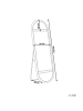 Beliani Standspiegel BARGES in /Schwarz - (W) 50 x (H) 150 x (L) 3 cm Vertikal