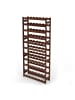 relaxdays Weinregal in Dunkelbraun  - (B)72,5 x (H)166 x (T)25 cm