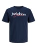 JACK & JONES Junior T-Shirt Rundhals Baumwolle Jjtom in Dunkelblau