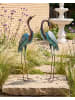 Beliani 2er-Set Gartenfigur MALOLOS in Blau/Messing